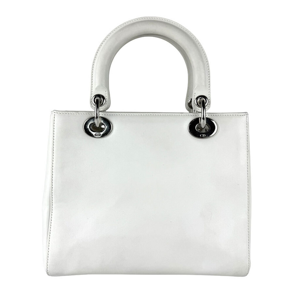 CHRISTIAN DIOR White Leather Shoulder Bag - Picture 3 of 14